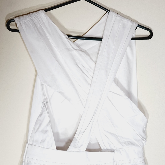 N°21 asymmetrical sophisticated contemporary white dress 100% Cotton - Picture 4 of 8